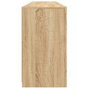 vidaXL sonoma tölgy színű tálalószekrény LED-világítással 162x37x67 cm