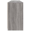 vidaXL szürke sonoma tálalószekrény LED-világítással 162 x 37 x 67 cm