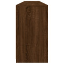 vidaXL barna tölgy színű tálalószekrény LED-ekkel 202x37x67 cm