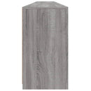 vidaXL szürke sonoma tálalószekrény LED-világítással 283x37x67 cm