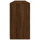 vidaXL barna tölgy színű tálalószekrény LED-ekkel 181,5x37x67 cm