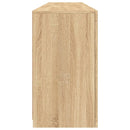 vidaXL sonoma tölgy színű tálalószekrény LED-világítással 164x37x67 cm