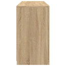 vidaXL sonoma tölgy színű tálalószekrény LED-világítással 123x37x67 cm