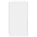 vidaXL fehér tálalószekrény LED-világítással 142,5 x 37 x 67 cm