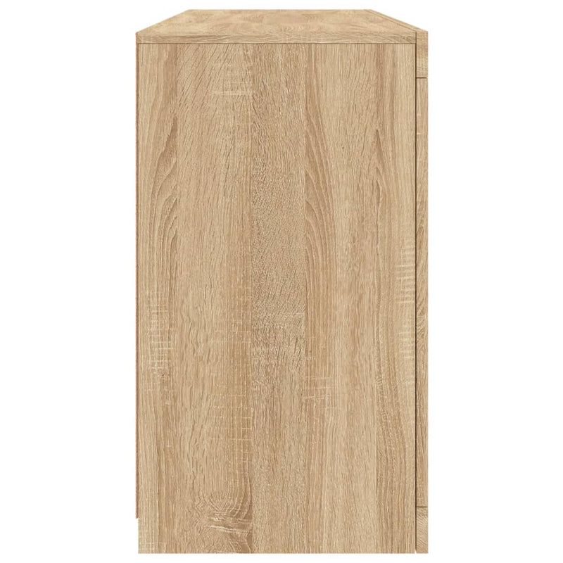 vidaXL sonoma tölgy színű tálalószekrény LED-ekkel 142,5 x 37 x 67 cm