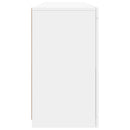 vidaXL fehér tálalószekrény LED-világítással 163 x 37 x 67 cm