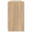 vidaXL sonoma tölgy színű tálalószekrény LED-világítással 163x37x67 cm