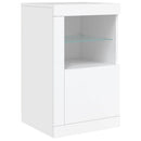 vidaXL fehér tálalószekrény LED-világítással 123 x 37 x 67 cm