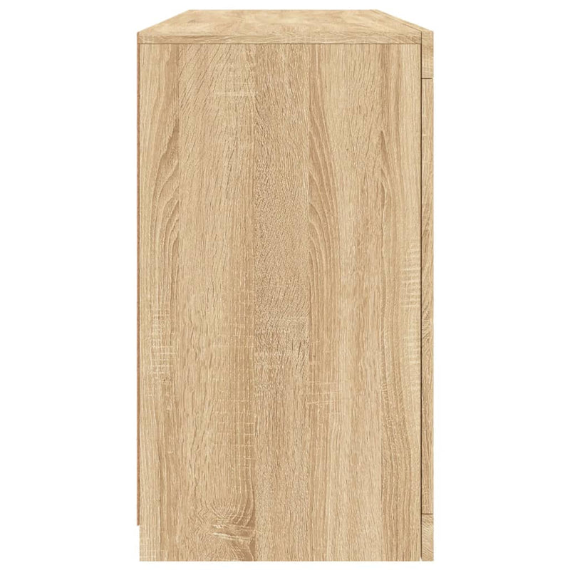 vidaXL sonoma tölgy színű tálalószekrény LED-ekkel 142,5 x 37 x 67 cm