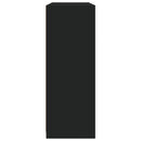 vidaXL 3 db fekete szerelt fa tálalószekrény LED-ekkel