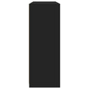 vidaXL 3 db fekete szerelt fa tálalószekrény LED-ekkel