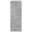 vidaXL 3 db betonszürke szerelt fa tálalószekrény LED-ekkel