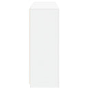 vidaXL 3 db fehér szerelt fa tálalószekrény LED-ekkel