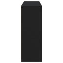 vidaXL 3 db fekete szerelt fa tálalószekrény LED-ekkel