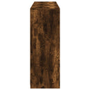 vidaXL 3 db füstös tölgy színű szerelt fa tálalószekrény LED-ekkel