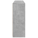 vidaXL 3 db betonszürke szerelt fa tálalószekrény LED-ekkel