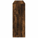 vidaXL 3 db füstös tölgy színű szerelt fa tálalószekrény LED-ekkel