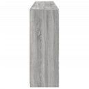 vidaXL 3 db szürke sonoma színű szerelt fa tálalószekrény LED-ekkel