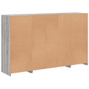 vidaXL 3 db szürke sonoma színű szerelt fa tálalószekrény LED-ekkel