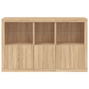 vidaXL sonoma tölgy színű tálalószekrény LED-ekkel 162 x 37 x 100 cm