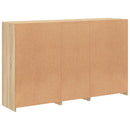 vidaXL sonoma tölgy színű tálalószekrény LED-ekkel 162 x 37 x 100 cm