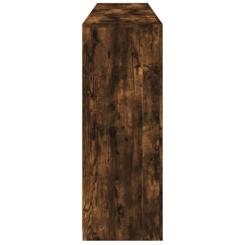 vidaXL füstös tölgy színű tálalószekrény LED-ekkel 162 x 37 x 100 cm