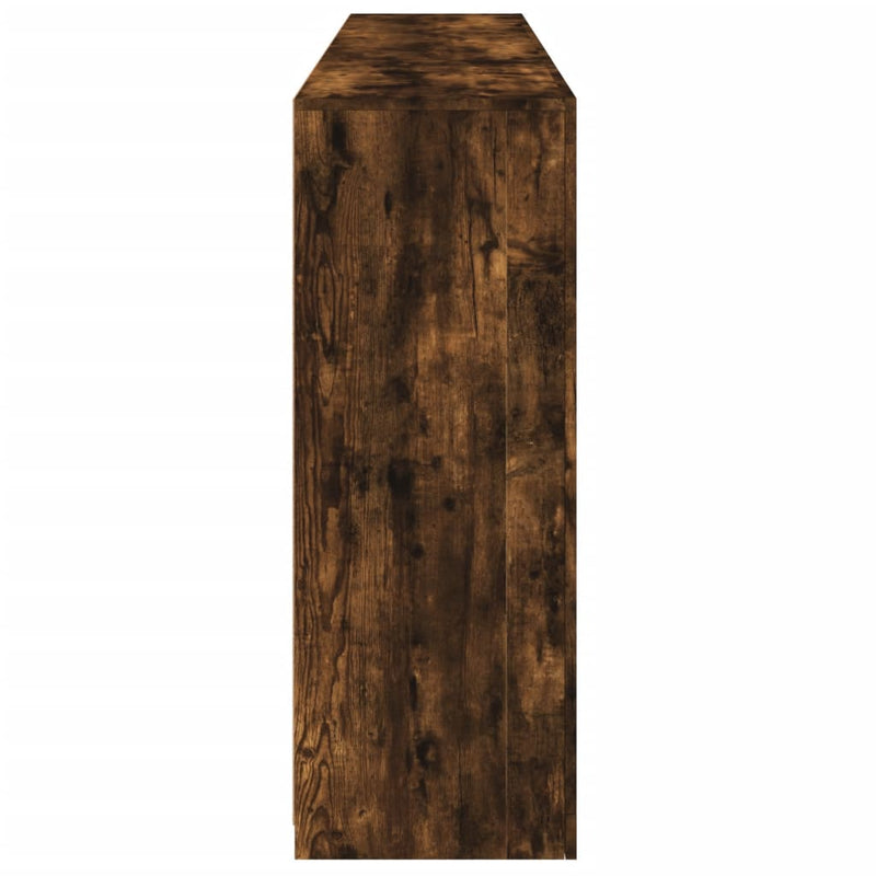 vidaXL füstös tölgy színű tálalószekrény LED-ekkel 181,5 x 37 x 100 cm