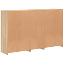 vidaXL sonoma tölgy színű tálalószekrény LED-ekkel 162 x 37 x 100 cm