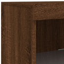 vidaXL barna tölgy színű tálalószekrény LED-ekkel 162 x 37 x 100 cm