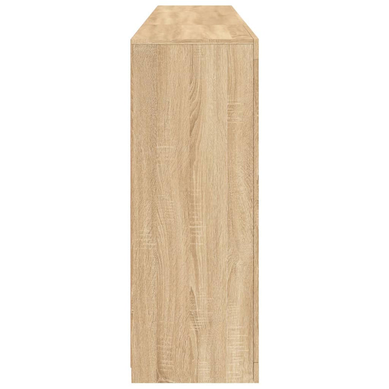 vidaXL sonoma tölgy színű tálalószekrény LED-ekkel 202 x 37 x 100 cm