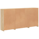 vidaXL sonoma tölgy színű tálalószekrény LED-ekkel 202 x 37 x 100 cm