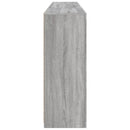 vidaXL szürke sonoma színű tálalószekrény LED-ekkel 202 x 37 x 100 cm