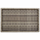 vidaXL szürke összecsukható polyrattan tálcaasztal 65 x 40 x 75 cm