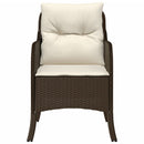 vidaXL 2 db barna polyrattan kerti szék párnával