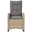 vidaXL vegyes bézs polyrattan dönthető kerti szék párnákkal