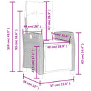 vidaXL 2 db fekete polyrattan dönthető kerti szék lábtartóval