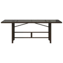 vidaXL barna polyrattan üveglapos kerti asztal 190 x 80 x 74 cm