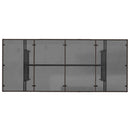 vidaXL barna polyrattan üveglapos kerti asztal 190 x 80 x 74 cm