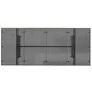 vidaXL szürke polyrattan üveglapos kerti asztal 190x80x74 cm