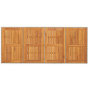 vidaXL bézs polyrattan akácfa lapos kerti asztal 190 x 80 x 74 cm