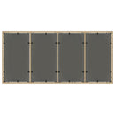 vidaXL bézs polyrattan üveglapos kerti asztal 190 x 90 x 75 cm