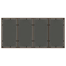 vidaXL barna polyrattan üveglapos kerti asztal 190 x 90 x 75 cm