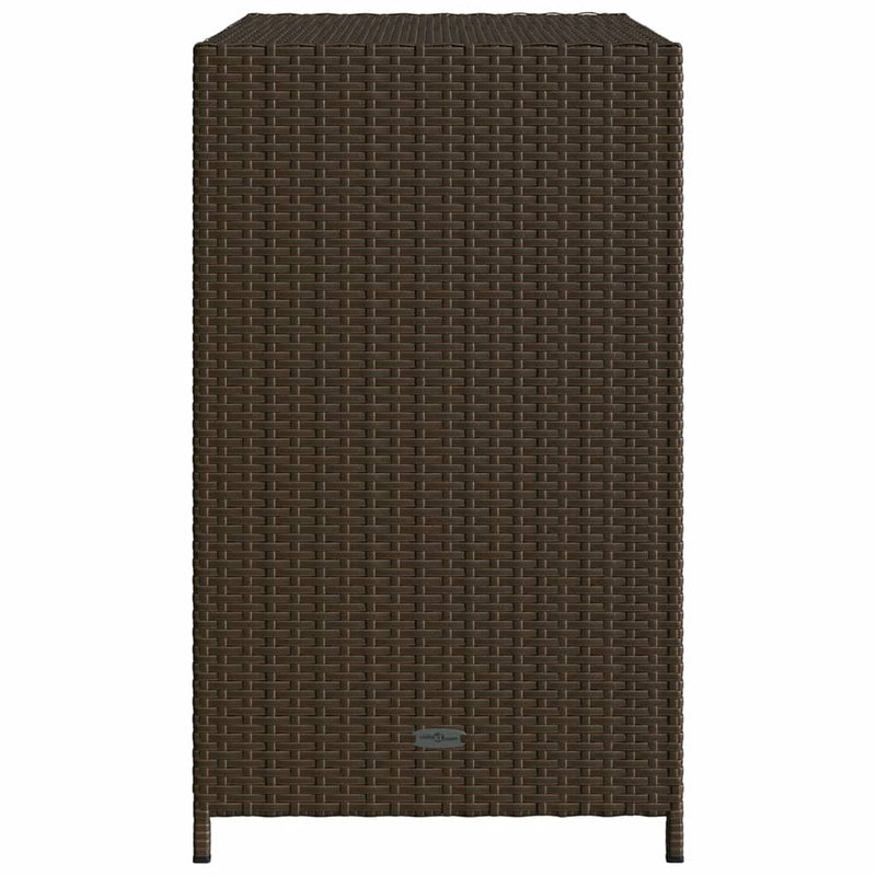 vidaXL barna polyrattan kerti tárolószekrény 83x45x76 cm