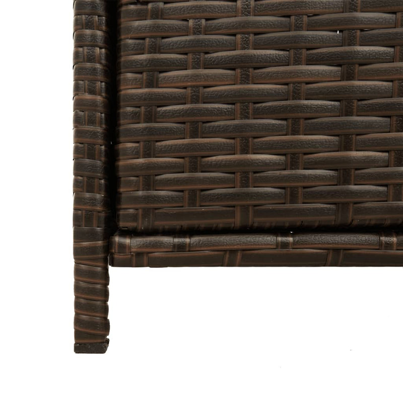 vidaXL barna polyrattan kerti tárolószekrény 83x45x76 cm