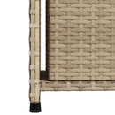 vidaXL bézs polyrattan kerti tárolószekrény 50 x 55 x 115 cm