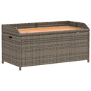 vidaXL szürke polyrattan és akácfa tárolópad 100 x 50 x 52 cm