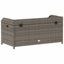 vidaXL szürke polyrattan és akácfa tárolópad 100 x 50 x 52 cm