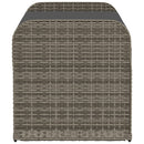 vidaXL szürke polyrattan tárolópad párnával 115 x 51 x 52 cm