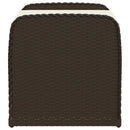vidaXL barna polyrattan tárolópad párnával 80 x 51 x 52 cm