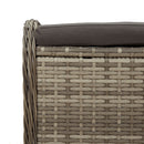 vidaXL szürke polyrattan kerti szék párnával 58 x 46 x 46 cm